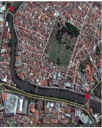 Gambar 4.2 Segmen Titik 2 – Titik 3 Sumber: Google Earth (2016) 
