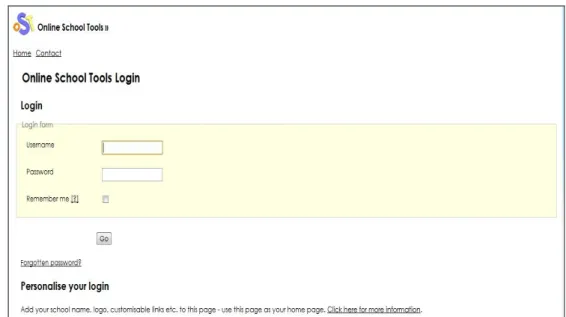 Figure 2.5: Ernie-equipment booking OST interface 