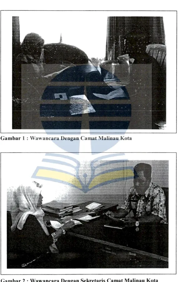 Gambar 1 : Wawancara Dengan Camat Malinau Kota 