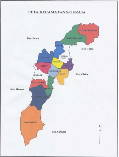 Gambar 3.3 Peta Kecamatan Situraja 