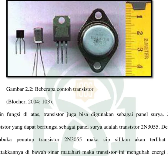 Gambar 2.2: Beberapa contoh transistor  (Blocher, 2004: 103). 