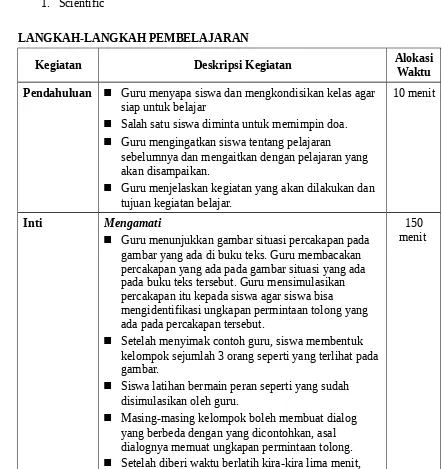 gambar yang ada di buku teks. Guru membacakan 