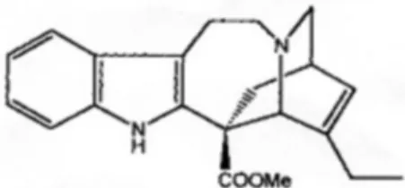 Gambar 1. Struktur kimia katarantin (Renault et al. 1999).