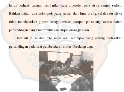 Gambar 4.2. Siswa sedang melakukan pertandingan  