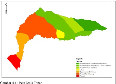 Gambar 4.1 : Peta Jenis Tanah 