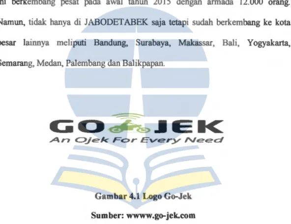 Gambar 4.1 Logo Go-Jek  Somber: wwww.go-jek.com 