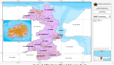 Gambar 2. 3 Peta Kontur Wilayah Kabupaten Gresik 