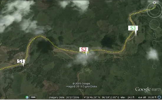 Gambar 2. Peta Stasiun PenelitianSumber: http://Maps.Google.Com