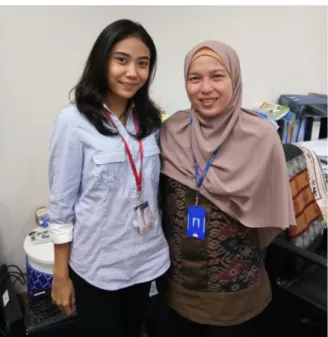 Foto bersama Manajer Media Relations, Lucy Nurtriani  (14/06/17) Ruang Kerja Corporate Communications Indofood 