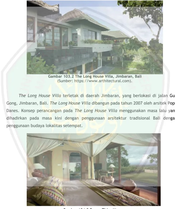 Gambar 103.2 The Long House Villa, Jimbaran, Bali  (Sumber: https://www.arthitectural.com)