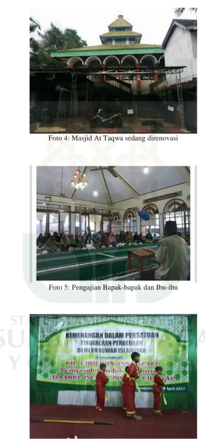 Foto 4: Masjid At Taqwa sedang direnovasi