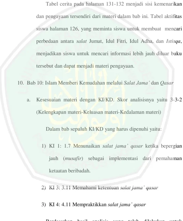 Tabel  cerita  pada  halaman  131-132  menjadi  sisi  kemenarikan  dan pengayaan tersendiri dari materi dalam bab ini