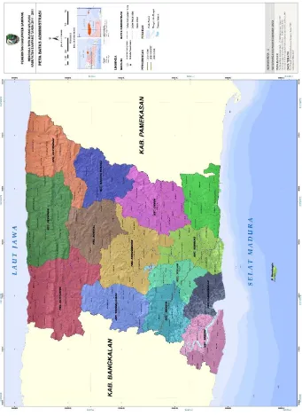 Gambar 2.1 Peta Administrasi Kabupaten Sampang. 