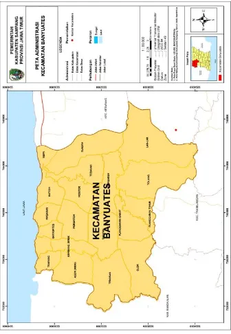 Gambar 2.2 Peta Administrasi Kecamatan Banyuates. 
