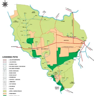 Gambar 1.1 Peta Daerah Irigasi  Blimbing (Dinas BM, SDA ESDM Kab. 