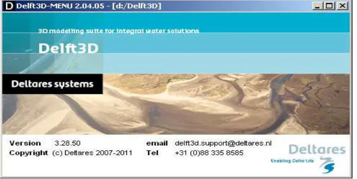 Gambar 2.2. Tampilan software DELFT3D (Deltares, 2011) 