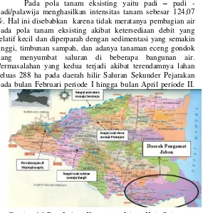 Gambar 1.1 Peta Lokasi Kecamatan Jabon, Kab. Sidoarjo 