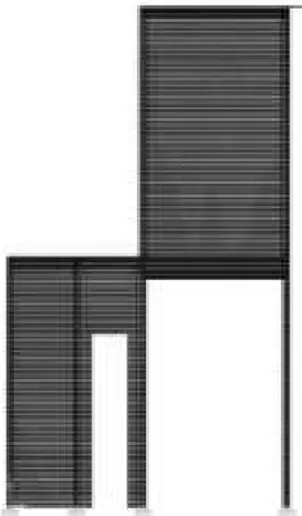 Gambar 18. Hasil analisis berupa kontur tegangan pada kusen pintu yang ditinjau.