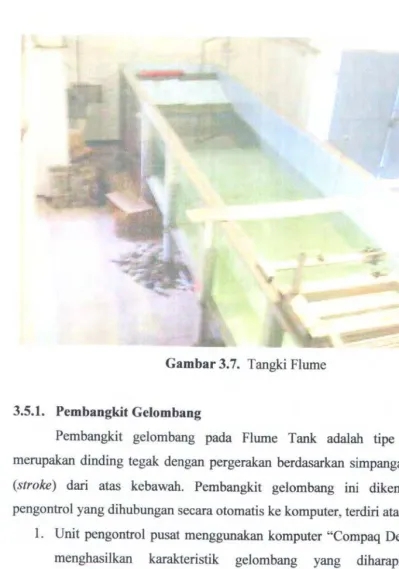 Gambar 3.7. Tangki Flume 