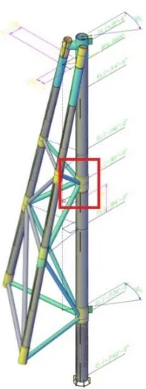 Gambar 1.1 Model 3D Struktur Global PHE-24 Platform  