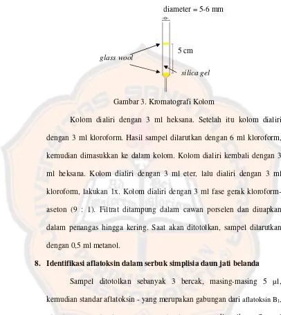 Gambar 3. Kromatografi Kolom