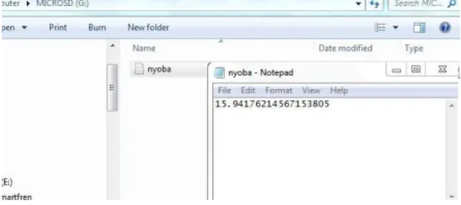 Gambar 19 Hasil uji backup data 