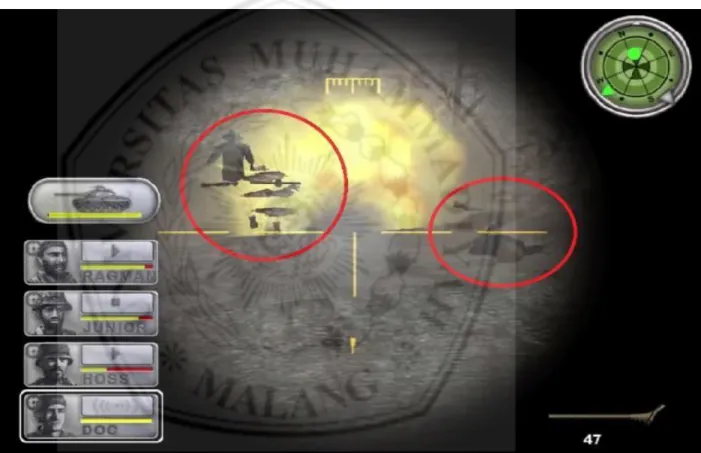 Gambar  diatas  memperlihatkan  kekuatan  dari  T54  ketika  player  sedang  mengoperasikannya