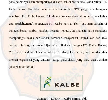 Gambar I:  Logo PT. Kalbe Farma, Tbk. 