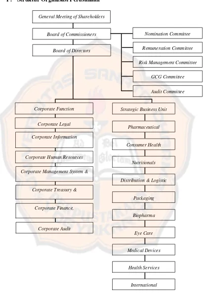 Gambar II: Struktur Organisasi Perusahaan 