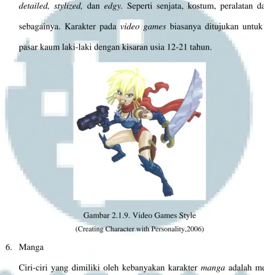 Gambar 2.1.9. Video Games Style  (Creating Character with Personality,2006)