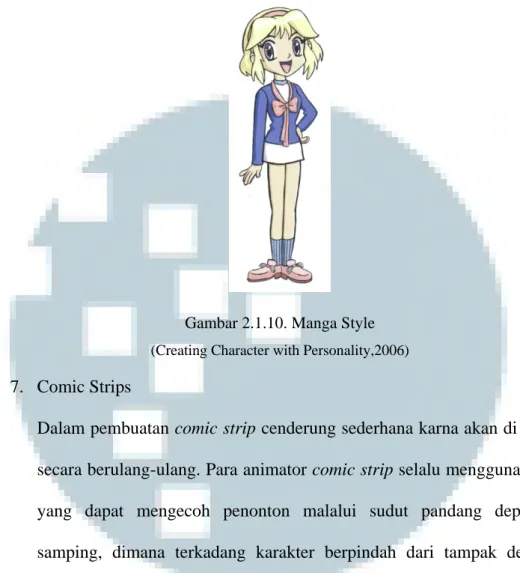 Gambar 2.1.10. Manga Style  (Creating Character with Personality,2006)