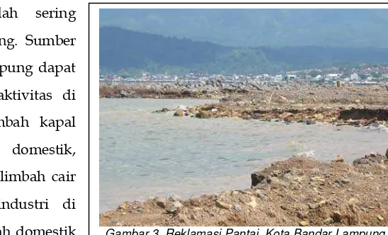Gambar 3. Reklamasi Pantai  Kota Bandar Lampung 