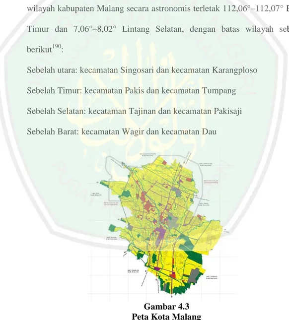 Gambar 4.3  Peta Kota Malang 