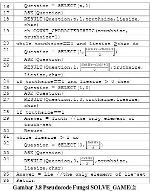 Gambar 3.8 Pseudocode Fungsi SOLVE_GAME(2) 