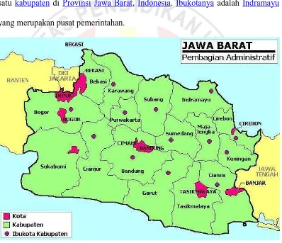Gambar : 3.1 Peta Kabupaten Indramayu 
