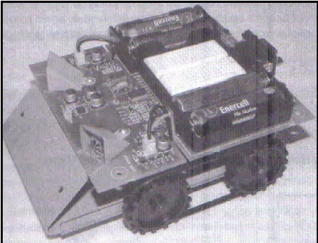 Figure 2.6: Basic design of track-driven robot (McComb and Predko 2006). 
