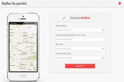 Gambar 5. Menu register 