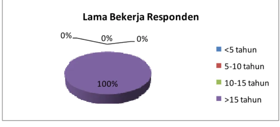 Gambar 4. Diagram lama bekerja responden. 