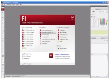 Gambar 1 : Tampilan Awal Adobe Flash 