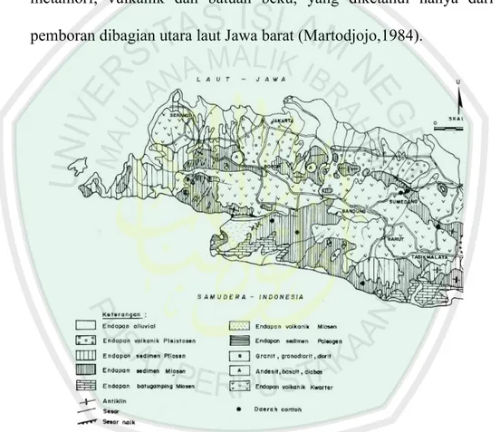 Gambar 2.14 Peta Geologi Regional Jawa Barat (Sampurno, 1976) 