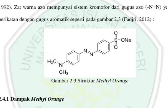 Gambar 2.3 Struktur Methyl Orange 