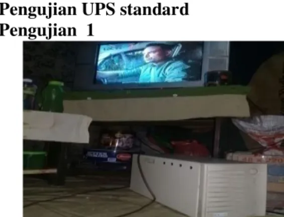 Gambar 3.1 ups dengan  tv tabung 80 watt  (Sumber : Foto Dokumentasi) 