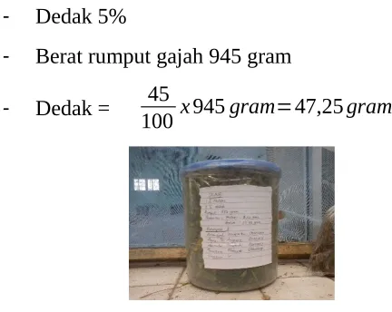 Gambar 1 jerami amoniasi