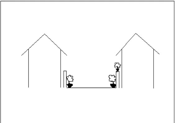 Gambar 3. Ilustrasi penghijauan di perumahan menengah dan sederhana. 