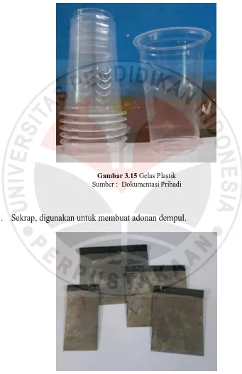 Gambar 3.15 Gelas Plastik  Sumber :  Dokumentasi Pribadi 