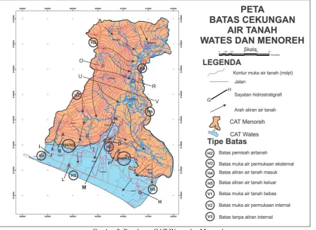 Gambar 2. Peta batas CAT Wates dan Menoreh 