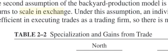 TABLE 2–2 Specialization and Gains from Trade