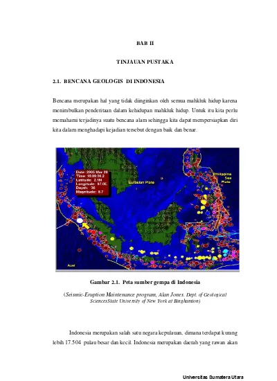 Pemodelan Gelombang Tsunami Akibat Gempa Bumi Tektonik Dasar Laut Di ...