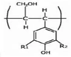 Gambar 2.2 Struktur Molekul Lignin [7] 