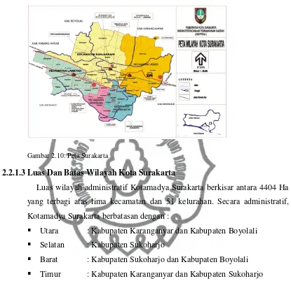Gambar 2.10: Peta Surakarta 
